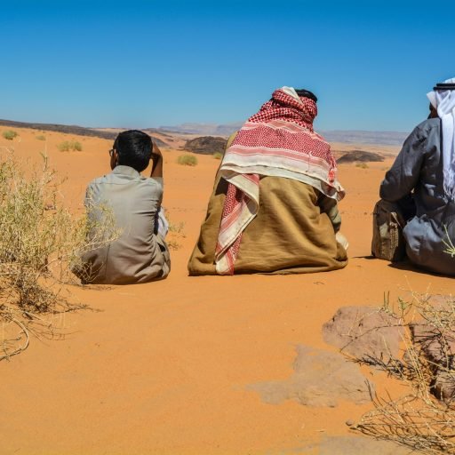 Bédouins dans le désert